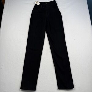 Z Blaze Jeans Juniors 5/26 1/2 Black High Rise Straight Denim Pants Bareback